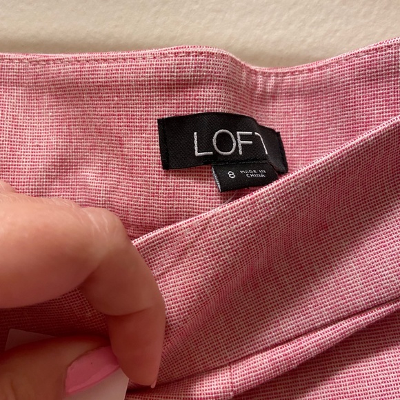 Loft Pink Ruffle Shorts - Picture 5 of 6